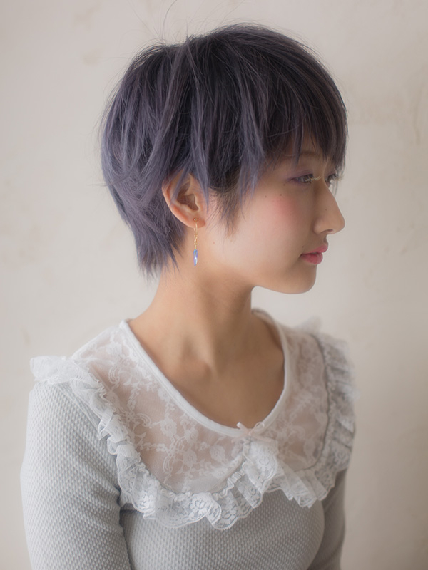 ELEGANCE　arのヘアスタイル「ハイトーン☆パープルグラデーション」の側面画像