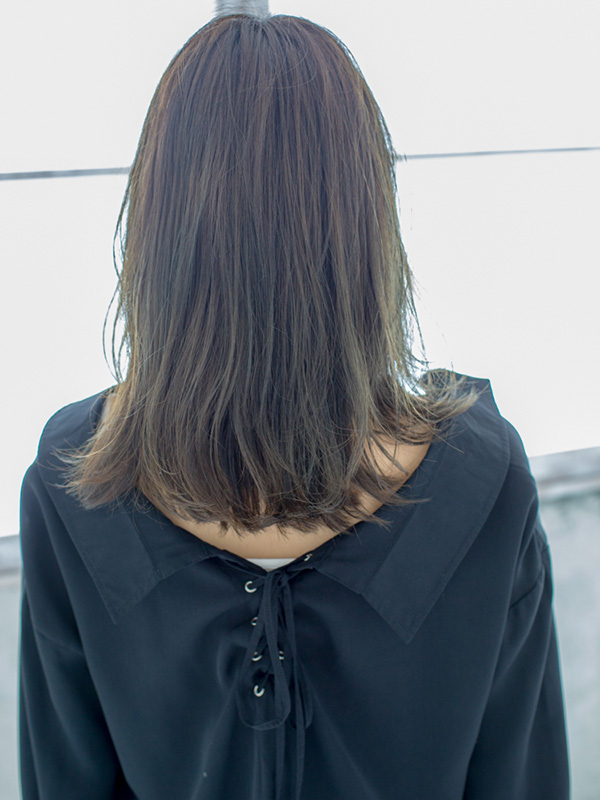 エレガンス　ヴェールのヘアスタイル「おしゃかわセミディ☆」の背面画像
